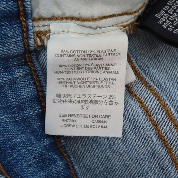 Madewell Women 32 9in High Rise Skinny Jeans Whiskered Distressed Denim Pockets - Picture 12 of 15